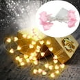 thumbnail image 1 of Disco Led String Lights 3 M 20 Lights Led Light String LED Fabric Love Heart Light String Room Decoration Light Romantic Heart Romantic Confession String Light Pink, 1 of 9