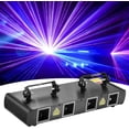 thumbnail image 1 of Disco Lights 4 Lens Sound Activated Compatible with 300 Effects & DMX512 Controller for Events Show, 1 of 7