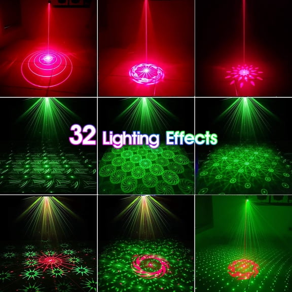 Disco Lights, Party Decorations Lights, USB Mini Sound Activated DJ Light with Remote Control, Projector Strobe Lamp Stage Light for Home Dance Karaoke Christmas Halloween Birthday Wedding Club Show