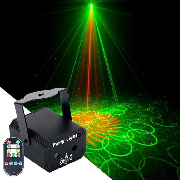 Disco Lights, Party Decorations USB Mini Sound Activated DJ Light with Remote Control, Projector Strobe Lamp Stage for Home Dance Karaoke Christmas Halloween Birthday Wedding Club Show