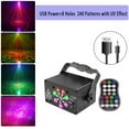 Disco Lights RGB LED Laser Stage Beam Lights Sound Activated DJ Party