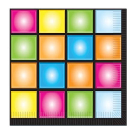 Disco Luncheon Napkins, Pack Of 12