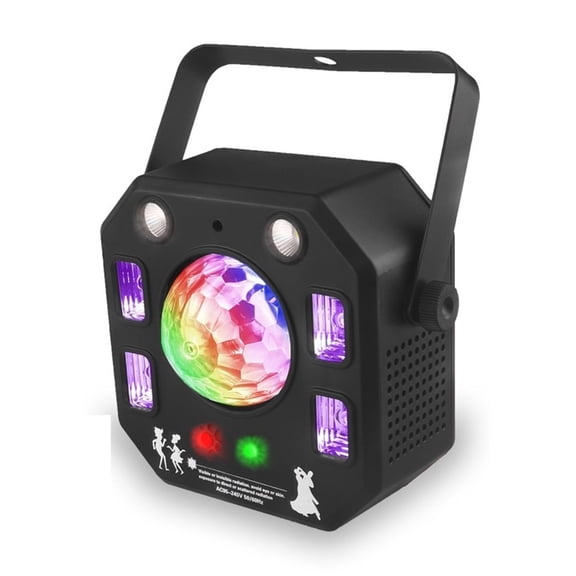 Disco Magic Ball DI Stage Light Controller Strobe 4in1 Patterns Lights UV Blacklight Effect Party Dance Wedding Lamp