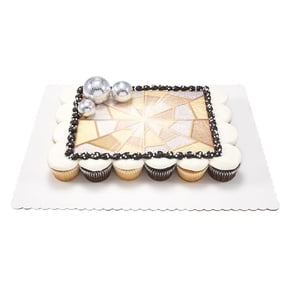 Disco-Metallic Cupcake Cake