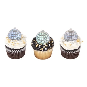 Disco-Metallic Cupcakes