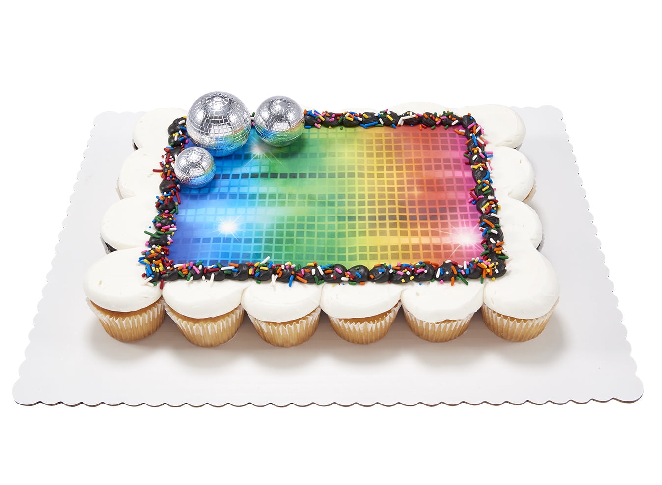 Disco-Neon Cupcake Cake