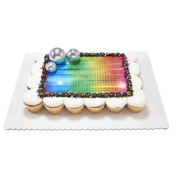 Disco-Neon Cupcake Cake