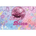 thumbnail image 1 of Disco Party Backdrop Night Club Music Pink Shiny Neon Lights Ball 70s 80s 90s Birthday Portrait Photography Background, 1 of 5