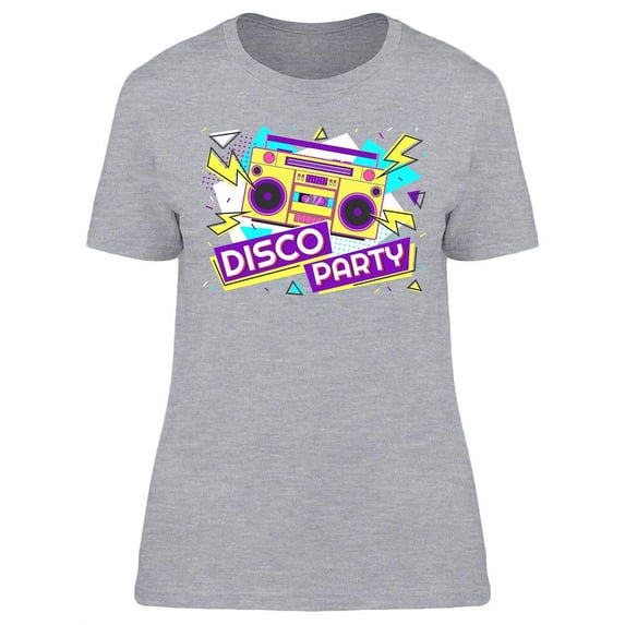 Disco Party Design T-Shirt Women -Image by Shutterstock, Female x-Large