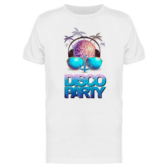 Disco Party Summer T-Shirt Men -Image by Shutterstock, Male XX-Large