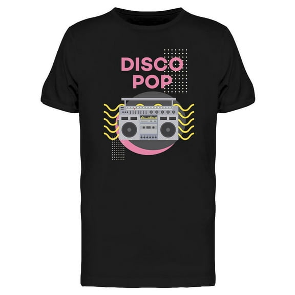 Disco Pop Jukebox T-Shirt Men -Image by Shutterstock, Male Medium