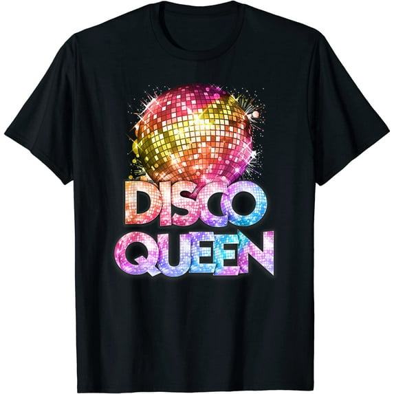 Disco Queen - 70's Disco Themed Vintage Seventies Costume T-Shirt