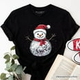 thumbnail image 1 of Disco Snowman Christmas T‑Shirt, Retro Holiday Tee for Dancers, 1 of 8