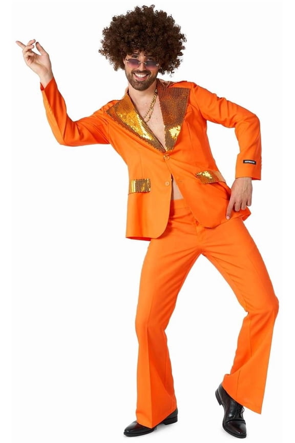 Men's Suits Disco Suit Orange - XXL Orange