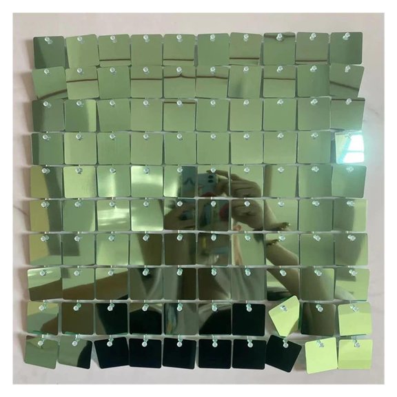 Disco Wall Panels, Square Sequin Shimmer Wall Backdrop Panels for Birthday, Wedding and Party Decor, Easy to Hang Photo Backdrops