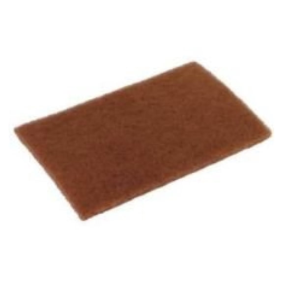 Disco Walnut Brown Scouring Pad, 6 x 9 inch - 20 per case.