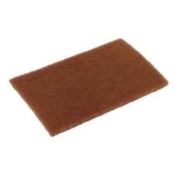 Disco Walnut Brown Scouring Pad, 6 x 9 inch - 20 per case.