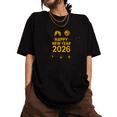 thumbnail image 1 of Disco and Wine glass Beautiful 2026 Happy New Year Theme Soft Tee T Shirt Tops Short Sleeve Round Neck Black S-5XL, 1 of 5