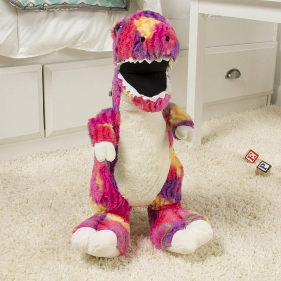 "Disco" the 18in Plush Tie Dyed Tyrannosaurus Rex by Gitzy