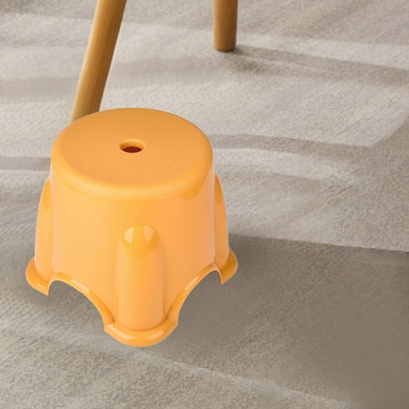 Disco*unt!Plastic Stool Household Mini Stool Universal Non Slip Short Stool for Bathroom Kitchen Shower, Thickened Lightweight Step Stool for Adults, Stackable Utility Stool for Garden Laundry
