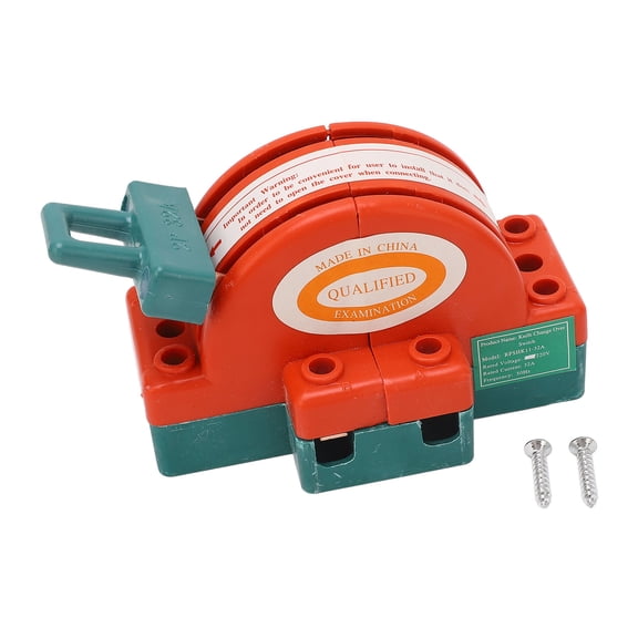 Disconnect Knife Switch Power Reverse Change Over 2 Pole Double Throw AC220V 32A Disconnect Knife Switch