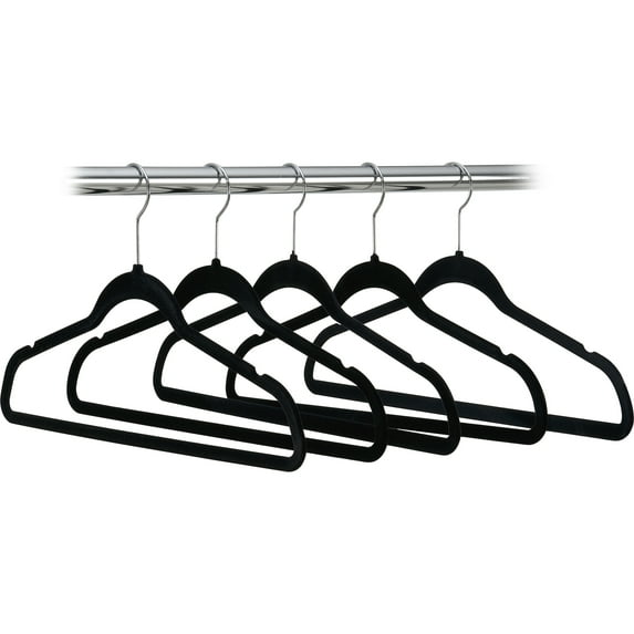 Discontinued- Better Homes & Gardens Velvet Suit Hangers 30 PK Black