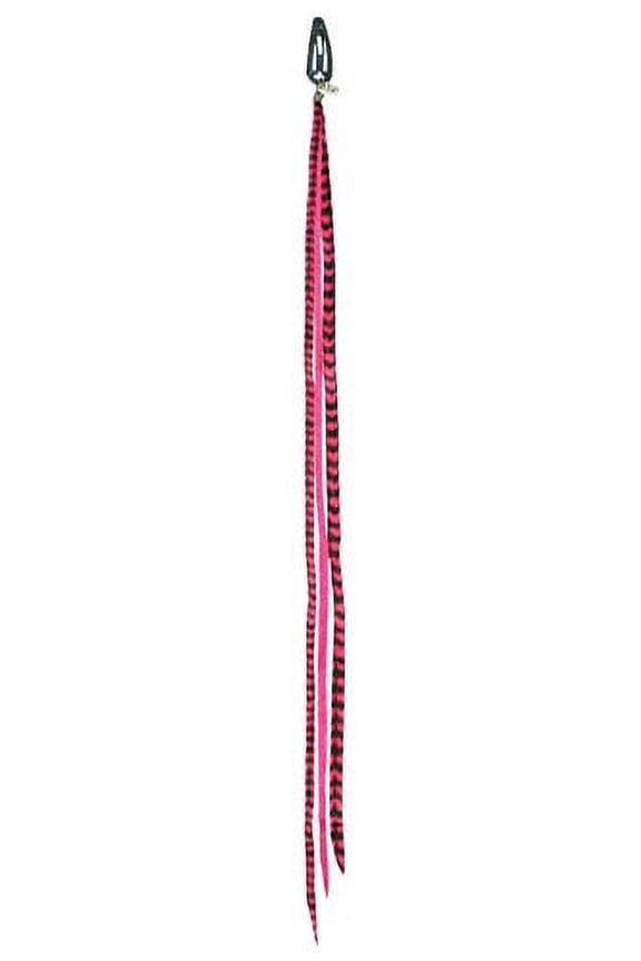 ***Discontinued***Clip-n-faux Feathers - Hot Pink