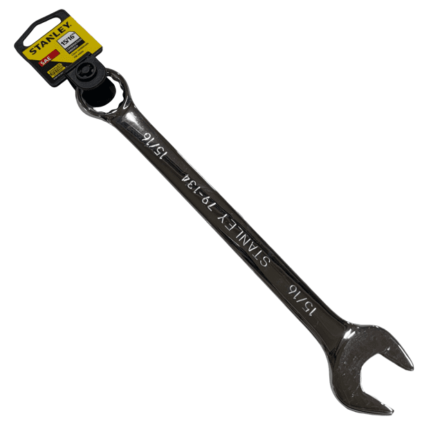 Stanley 15/16" Combination Wrench Full Polish 12 Point 79-134