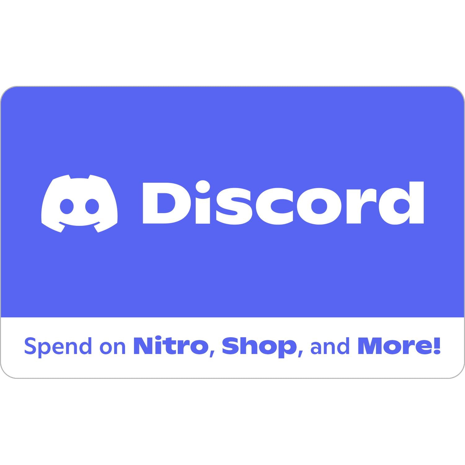 Discord Gift Card VGC $15 - $150 [Digital]