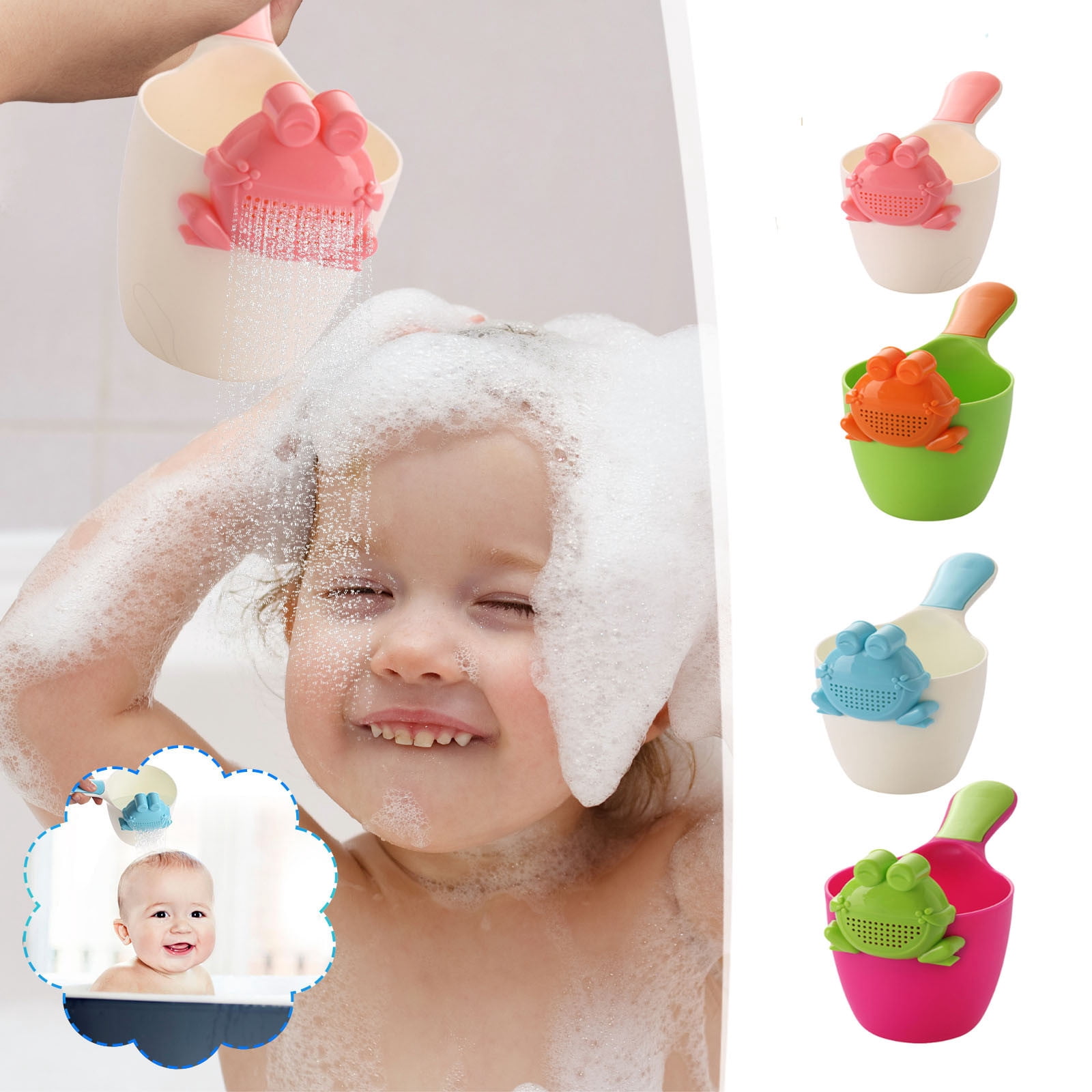 Discount Bonanza,Bath Rinse Cup,Shampoo Holder,Adorable Design,Suction ...