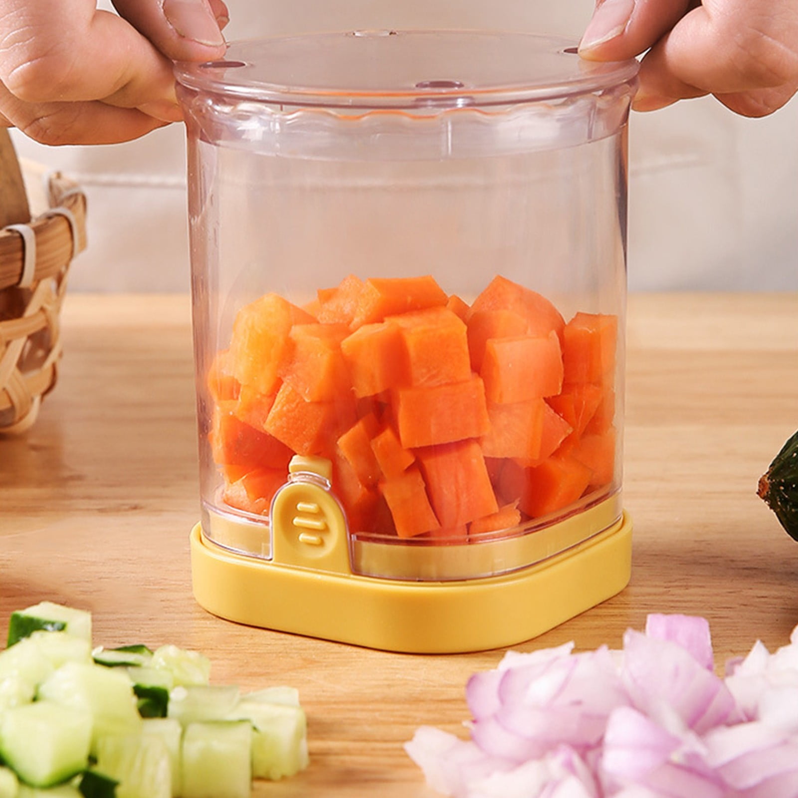 Discount Bonanza,Multifunctional Hand Pressure Vegetable Dicer – Carrot ...