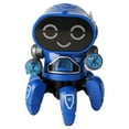 Discount Christmas Gifts! Six Robot Toy Music Light Dancing Electric