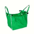 thumbnail image 1 of Discount! FNGZ Storage Foldable Tote Handbag Large Trolley Clip to Cart Grocery Reusable Shopping Bags Food Storage Bags Clip to Cart Supermarket Bags Green, 1 of 8