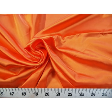 Discount Fabric Charmeuse Silky Bridal Satin Apparel Orange CS16 (Yard)