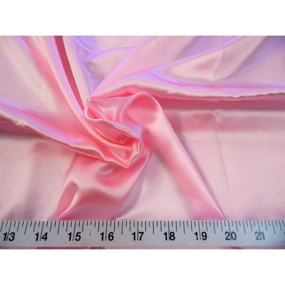 Fabric Charmeuse Silky Bridal Satin Apparel Pink CS04 (Yard)