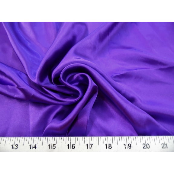 Fabric Charmeuse Silky Bridal Satin Apparel Purple CS08 (Yard)