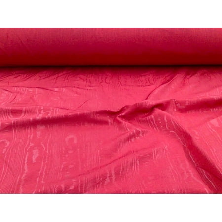Fabric Moire Bengaline Faille Red QQ48