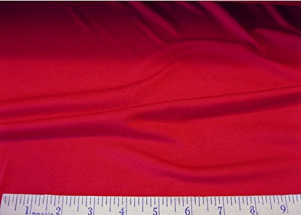 Fabric Polyester Spandex 4 Way Stretch Red Matt Finish LY901