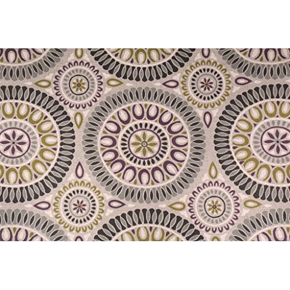 Fabric Richloom Upholstery Drapery Linen Embark Flagstone Medallion OO21