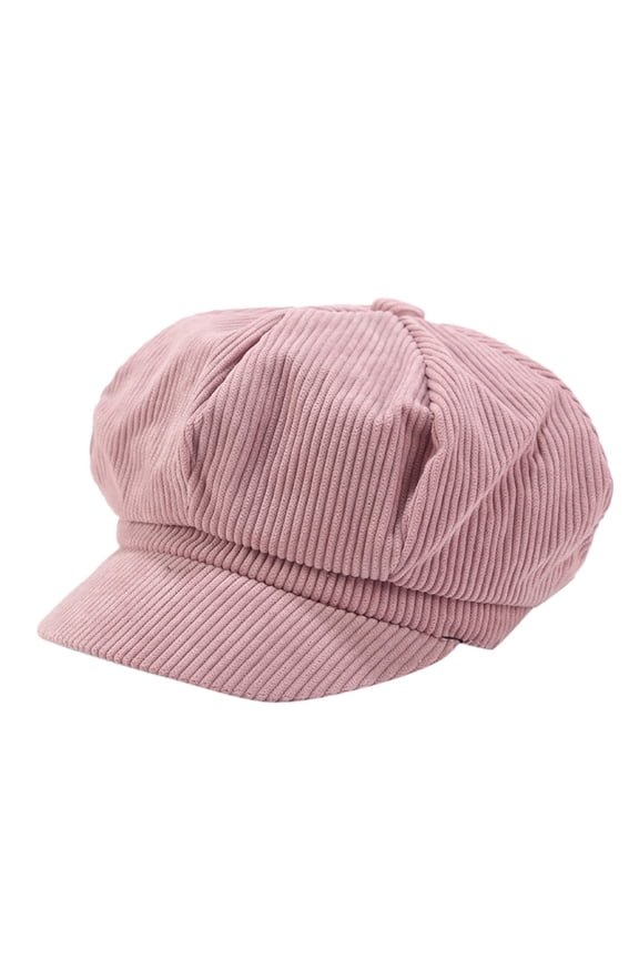 Baseball Hat Sun UV Protection Hat Vintage Women Winter Solid Hat Beret Cap Korean Painter Newsboy Berets Hot Pink
