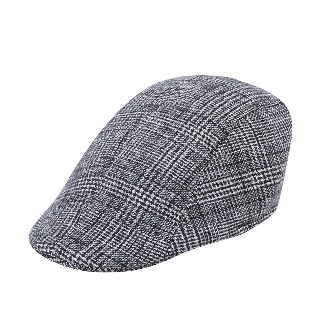 Discount! Fdelink Beret Hat Winter Hats Men Women Houndstooth Discount! Fdelink Beret Hat Winter Hats Men Women Houndstooth