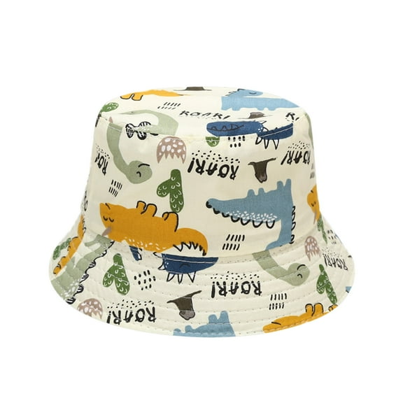 Fdelink Bucket Hat Sun UV Protection Hat 1-4Y Baby Sun Hat Anti-UV Cartoons Pattern Summer Boys Girls Kids Children Multicolor5