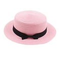 thumbnail image 1 of Discount! Fdelink Kids Girls Boys Summer Fedora Straw Hat Wide Brim Floppy Beach Sun Cap Visor Hat Kiids Hat, 1 of 3