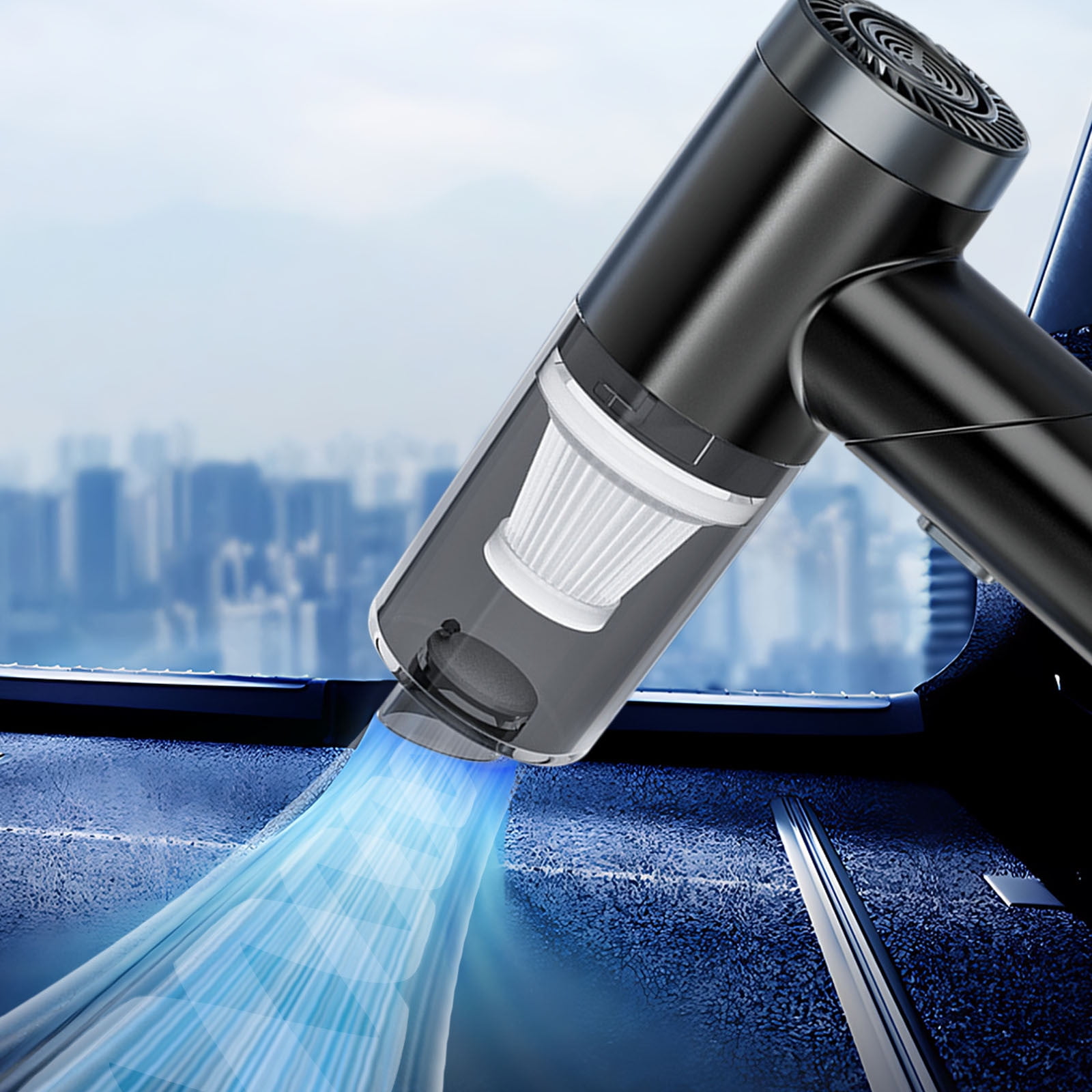 Discount Galore, Car Wireless Vacuum Cleaner, Suction and Blowing