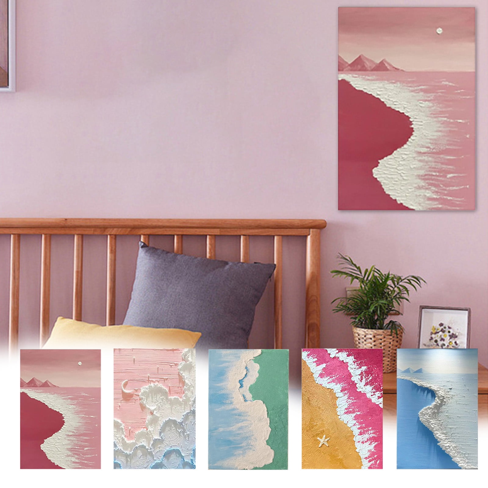 Photo inspiration: Affordable Home Decor For Beginners Reference: Discount Galore DIY Oil Painting Kit Floral Acrylic Pigment Home