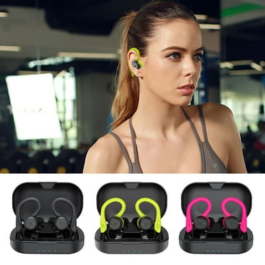 Discount Galore, High-Power Sports Bluetooth Headset,Mini Wireless Earbuds with Noise Reduction,Ideal for Gym and Outdoor Activities , Bluetooth Headphones | Plastic, Black, MIANHT