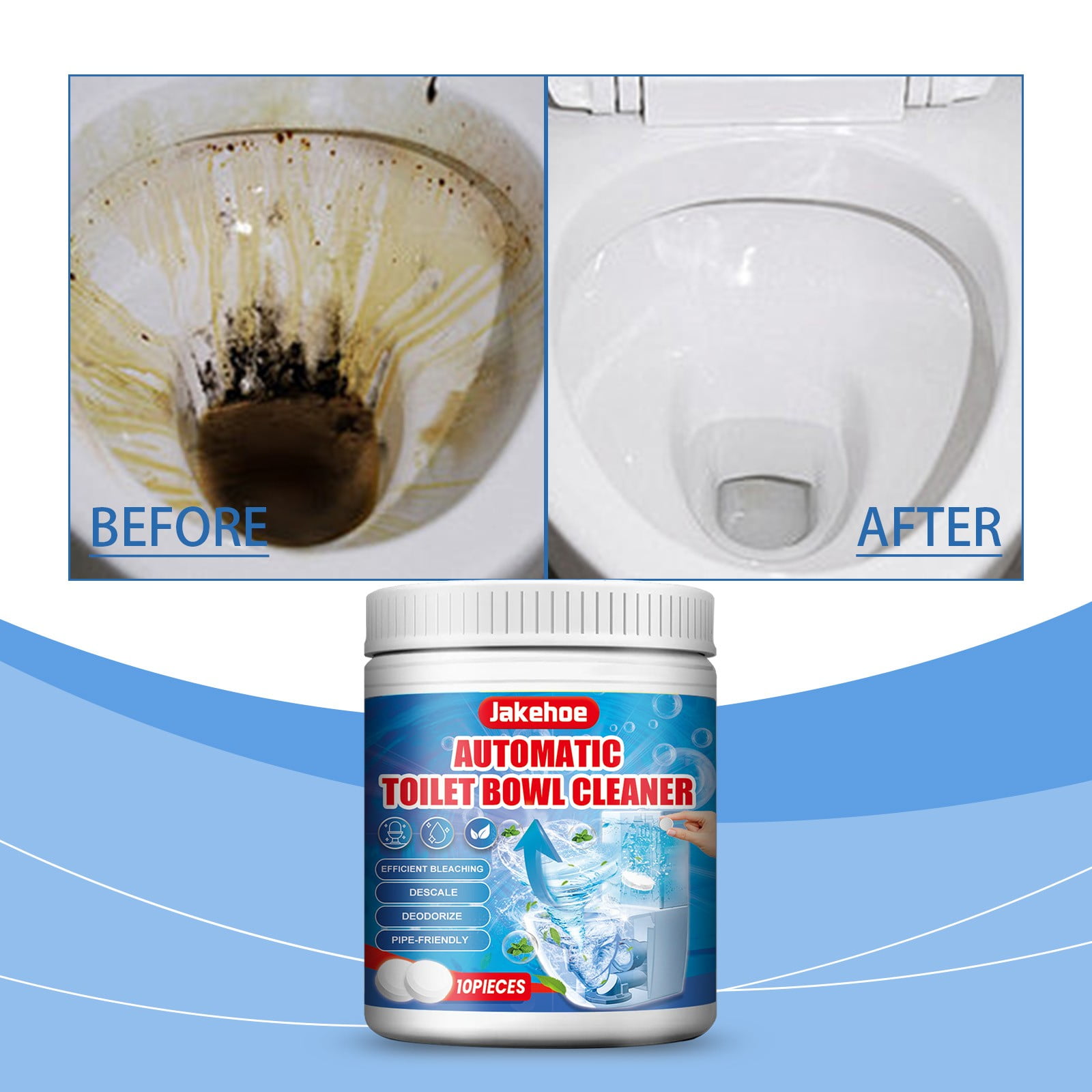 Discount Galore, Toilet Stain Remover Deep Cleaning Solution for a