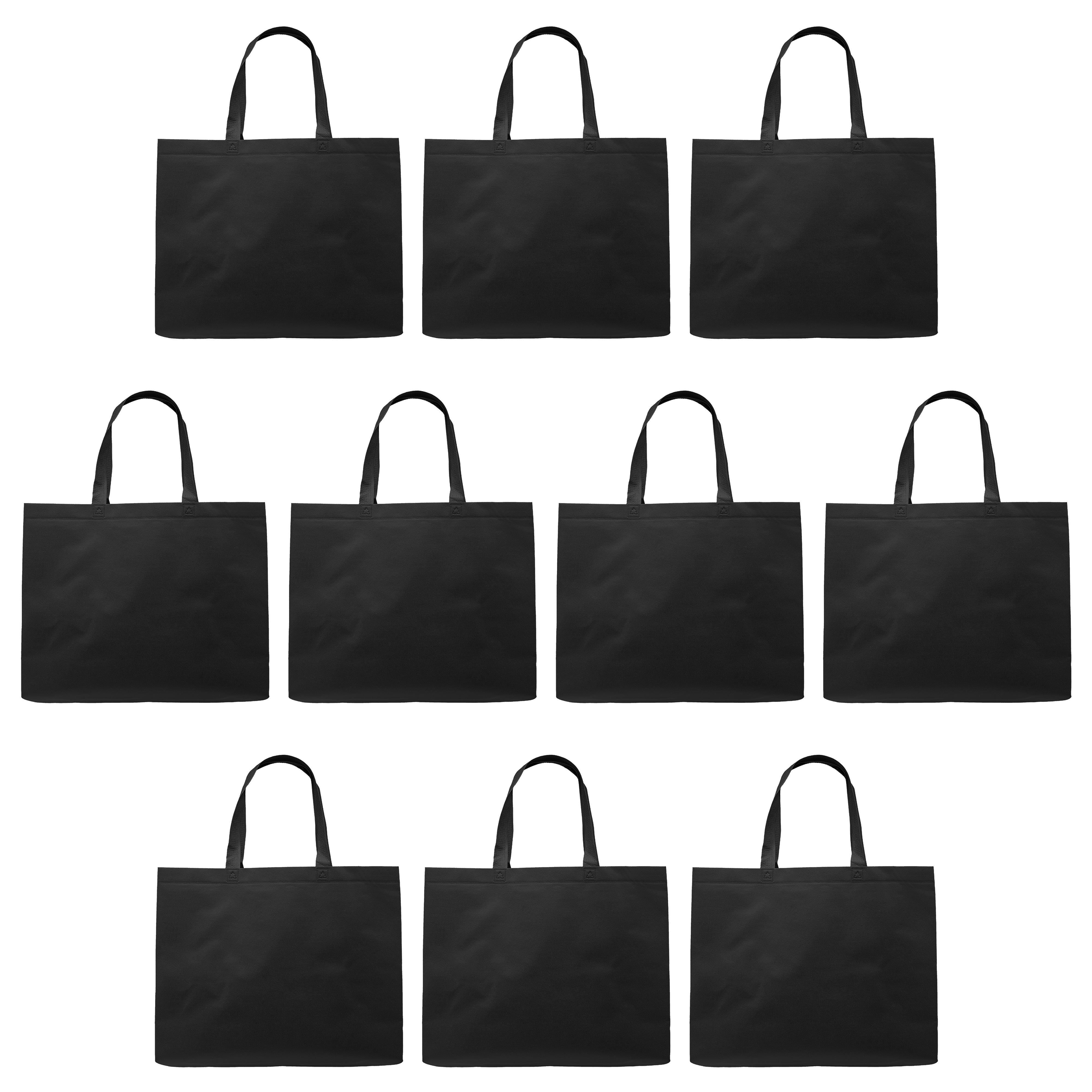 Amazon.com: DISCOUNT PROMOS Custom Reusable Cloth Grocery Shopping Tote Bags  - 10 Pack - Personalized Logo, Text - Foldable, Washable, Shopper Bag -  Navy Blue: Home & Kitchen