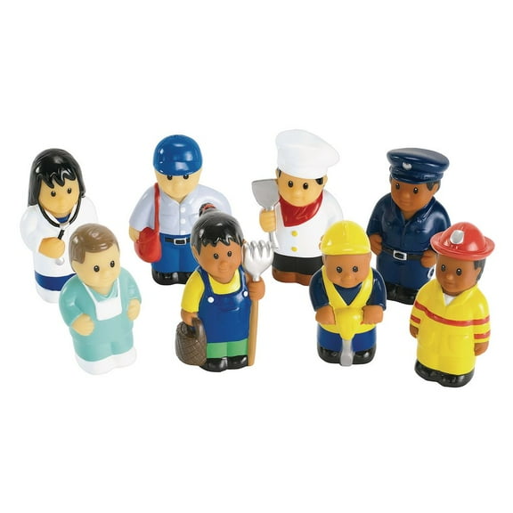 Excellerations Soft Multicultural Career Figures - Set of 8