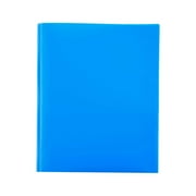 Discount! Tanune Stationery Pen+Gear 3 Prong 2 Pocket Poly Folder, Plastic Folder*1, Blue